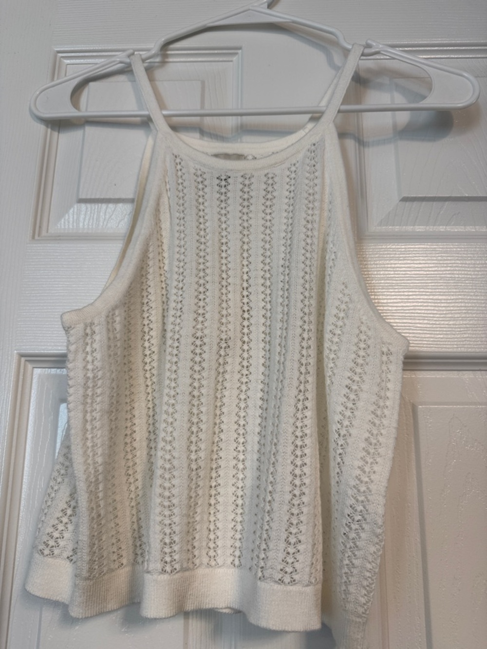 a new day White Knit Halter Tank Top
